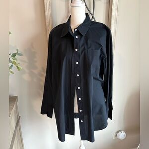 Talbots Midnight Black Blouse